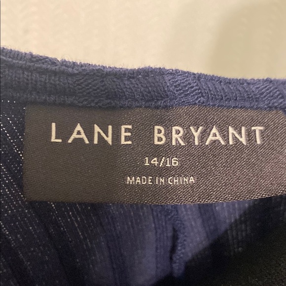 Lane Bryant Navy Blue Long Sleeve Ribbed Tunic Size 16 - Picture 2 of 10